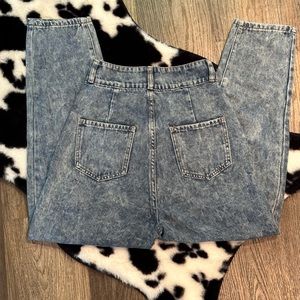 80s acid wash high rise boyfriend jeans